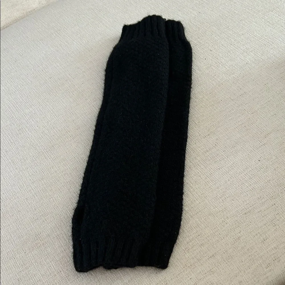 Free People Amour Knit Arm Warmers, Black, One size, NWOT